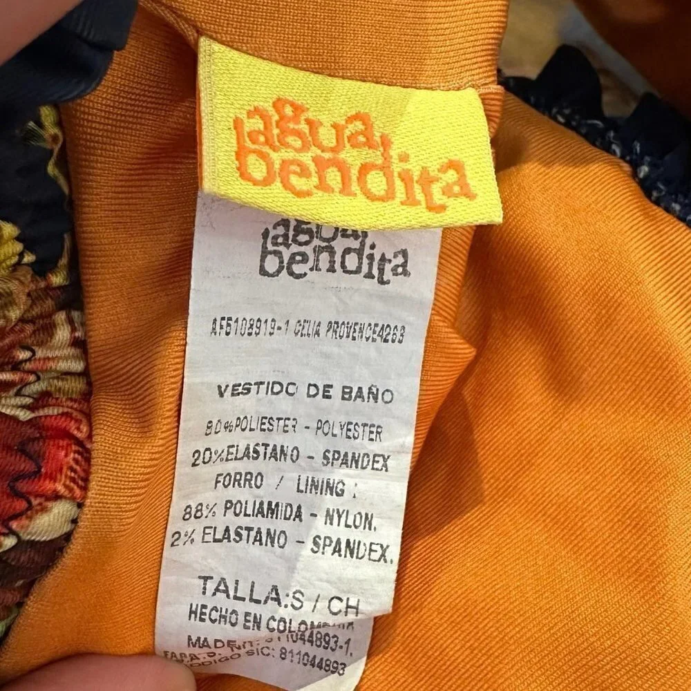 Agua Bendita smocked floral bikini top